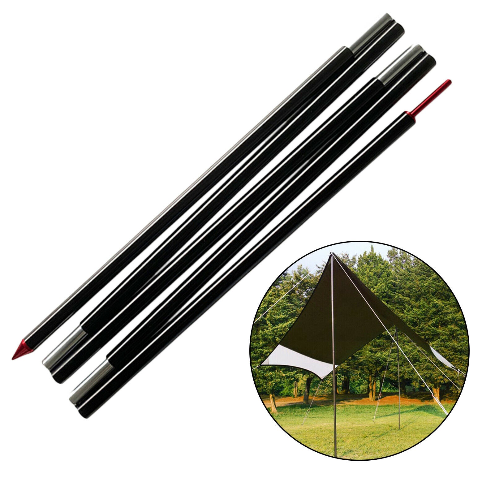 Tarp Poles 220cm Backpacking Canopy Awning Tent Rod