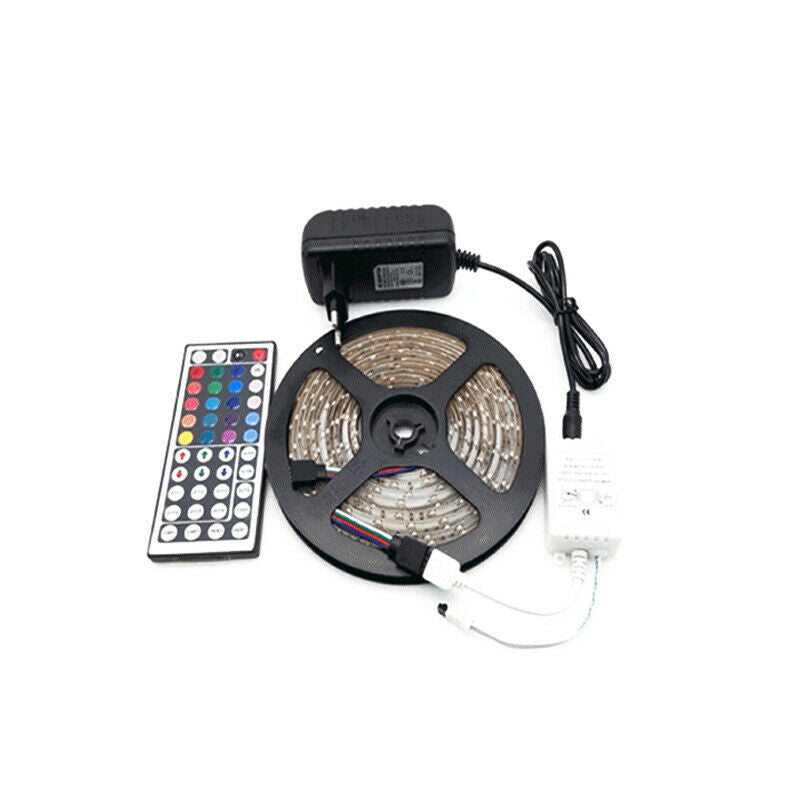 5M 300LED Strip Light SMD 3528 RGB/White Flexible + Remote Control +Power Supply