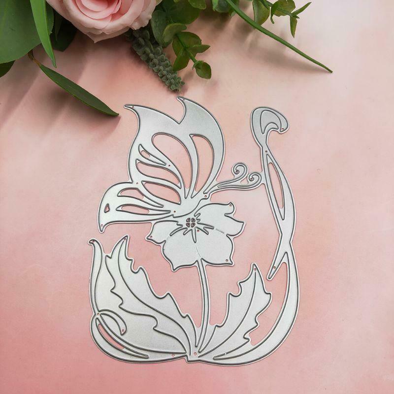 Flower Butterly Metal Cutting Dies Stencil DIY Scrapbooking Album Paper Card Art