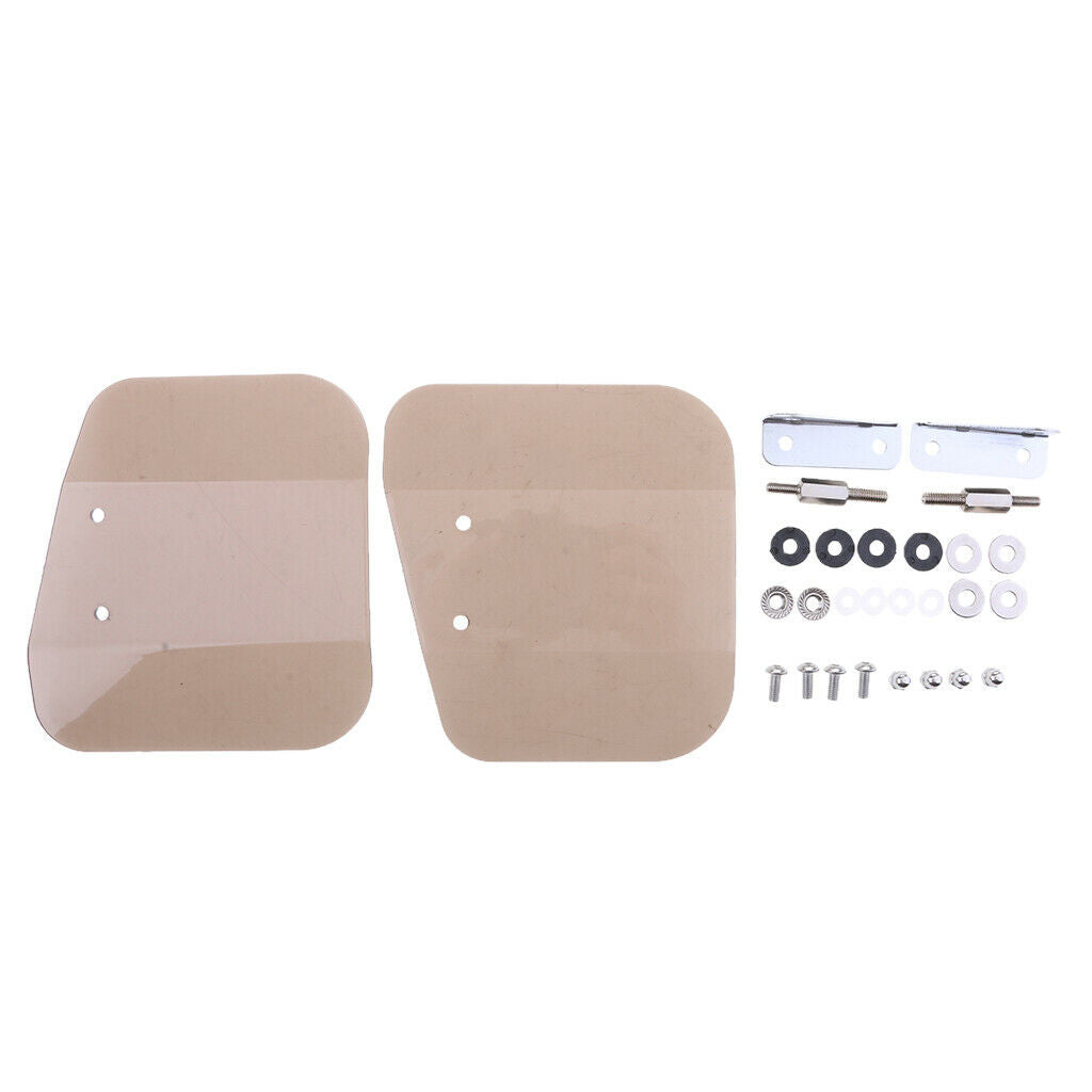 1 pair of fender deflectors motorcycle windshield side