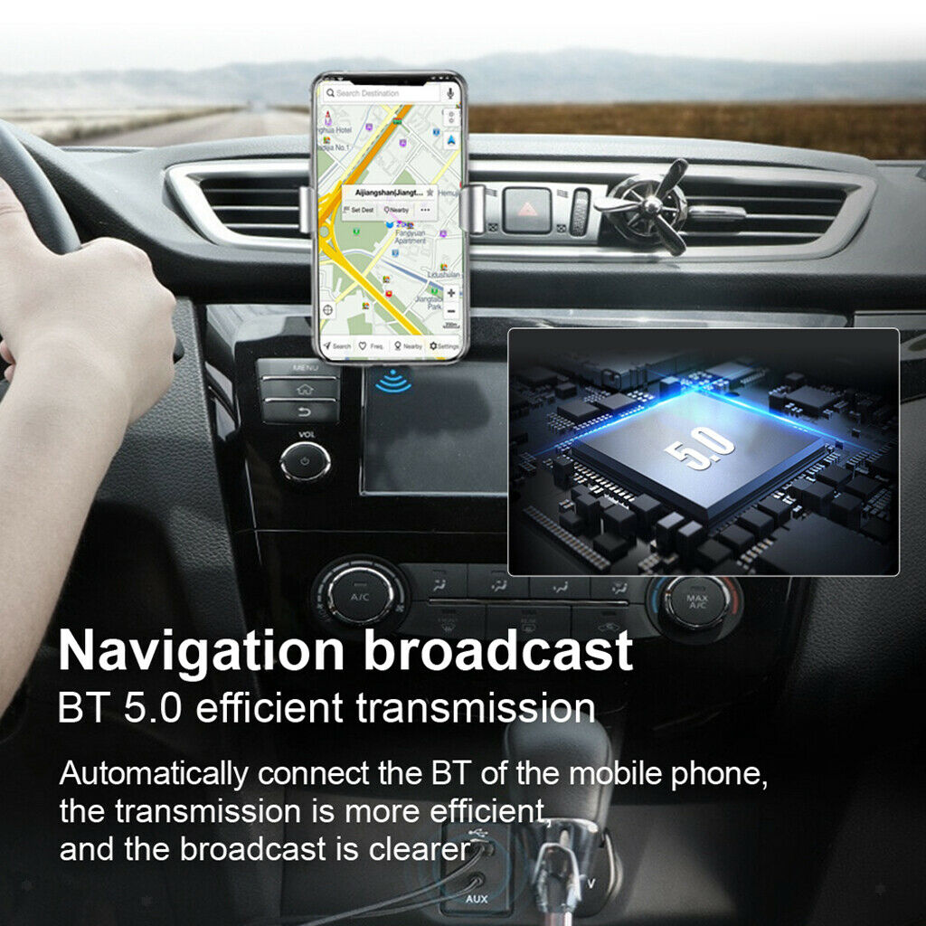 Portable USB Wireless Bluetooth 3.5 mm Audio Music Receiver Adapter AUX Car