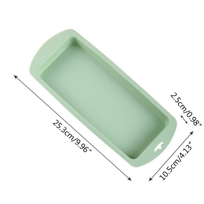 4pcs Silicone Material Cake Pan Rainbow Cake Pans Rectangle Silicone Baking Pans