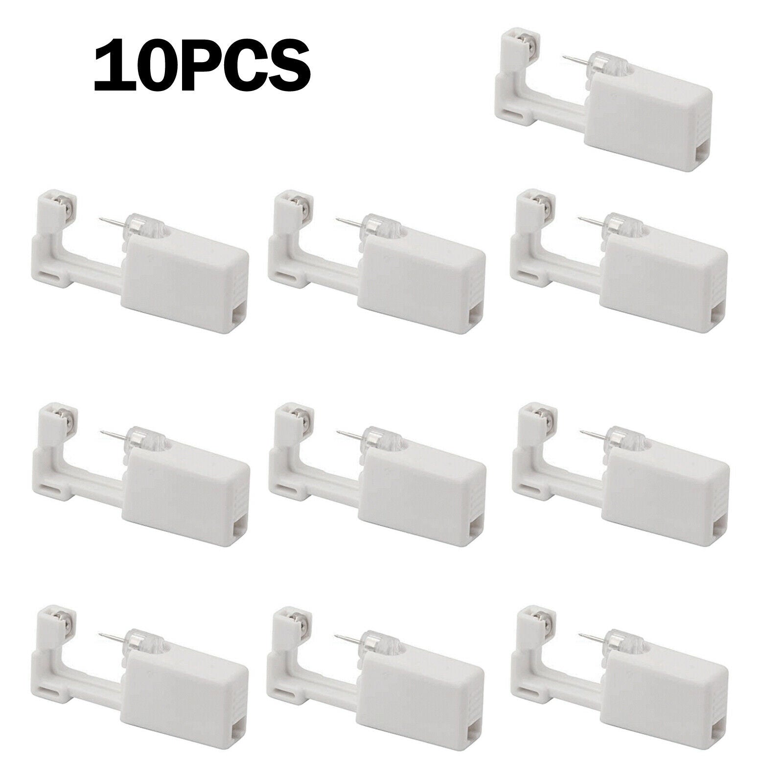 Professional Steel Ear Nose Navel Body Piercing Gun Studs Tool Kit 10pcs CA