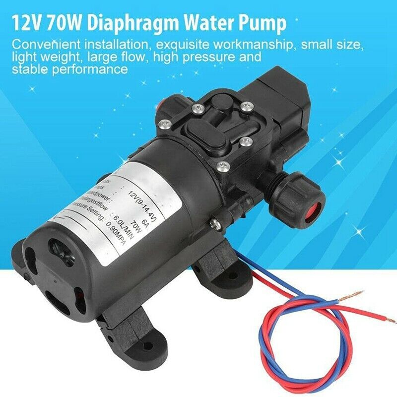 12V Electric Diaphragm Water Pump Mini DC Automatic Switch High Pressure Car WC3