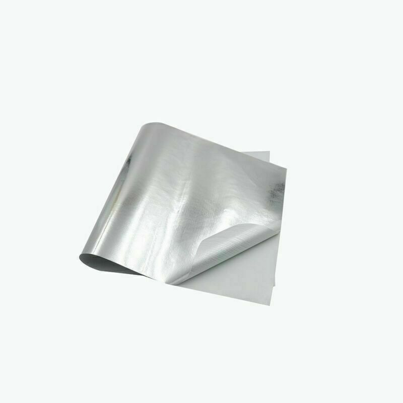 Car Bike Engine Heat Shield Barrier Aluminum-Fiberglass+Adhesive Layer 12"x39.4"