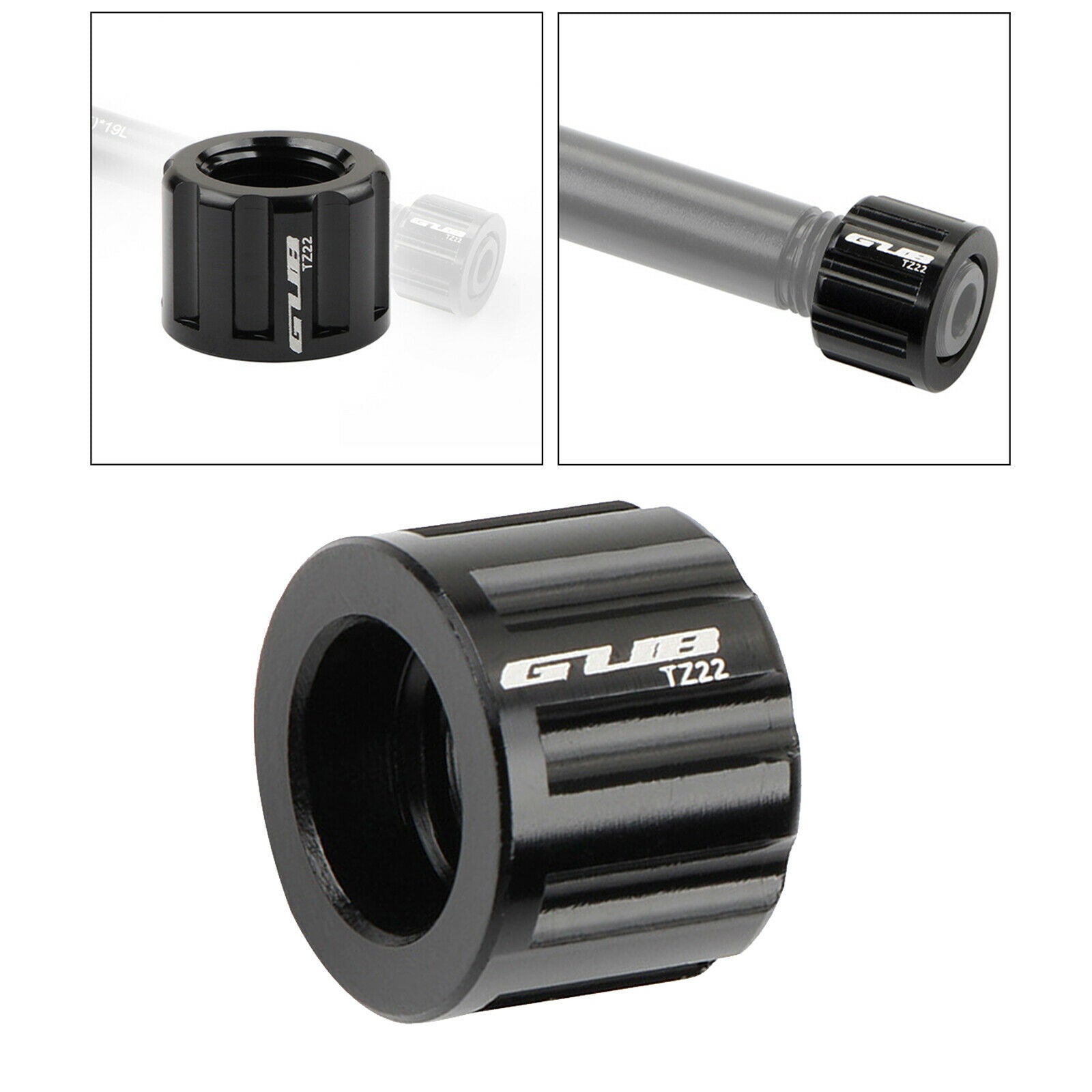Bike Thru Axle Nuts Rear Wheel Hub Axle Hub Skewer  Fastener Road MTB