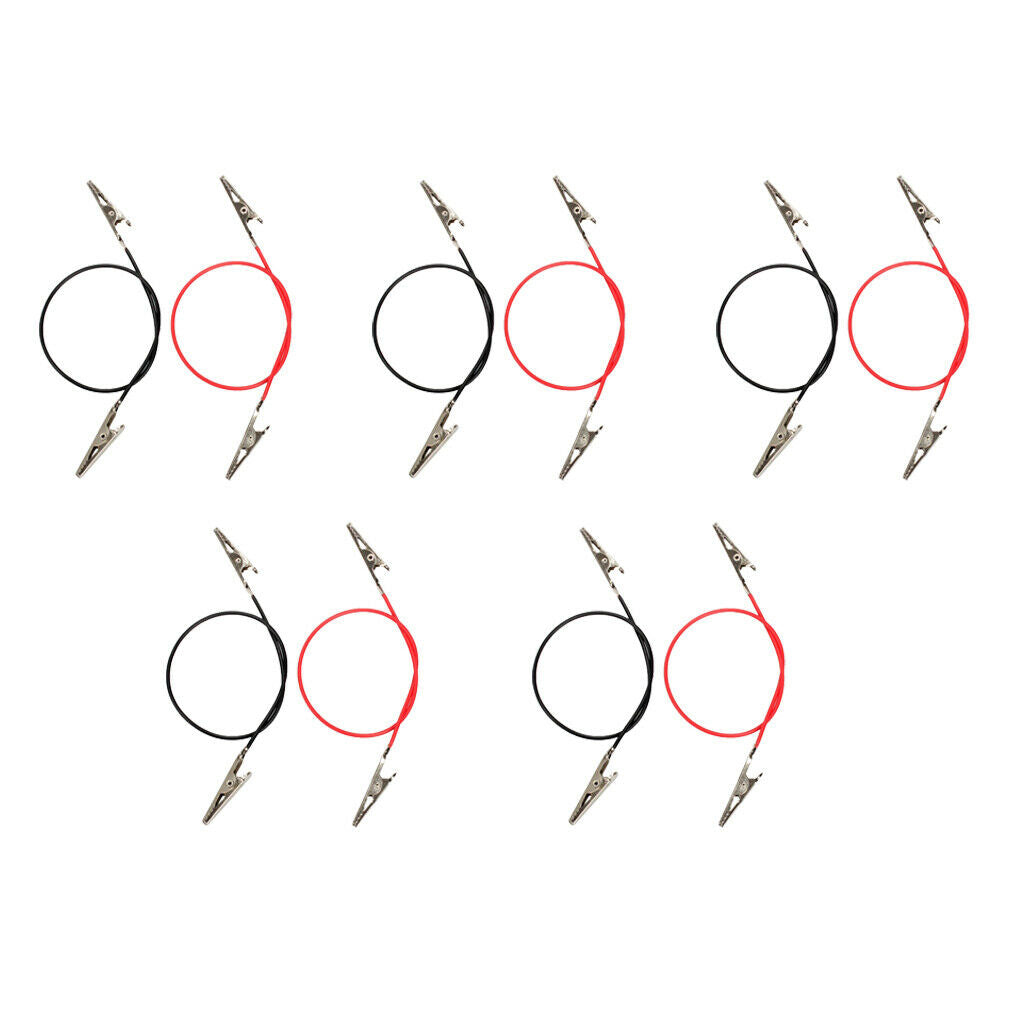 10pcs Alligator Clips Electrical DIY Test Leads Alligator Double-ended Clips