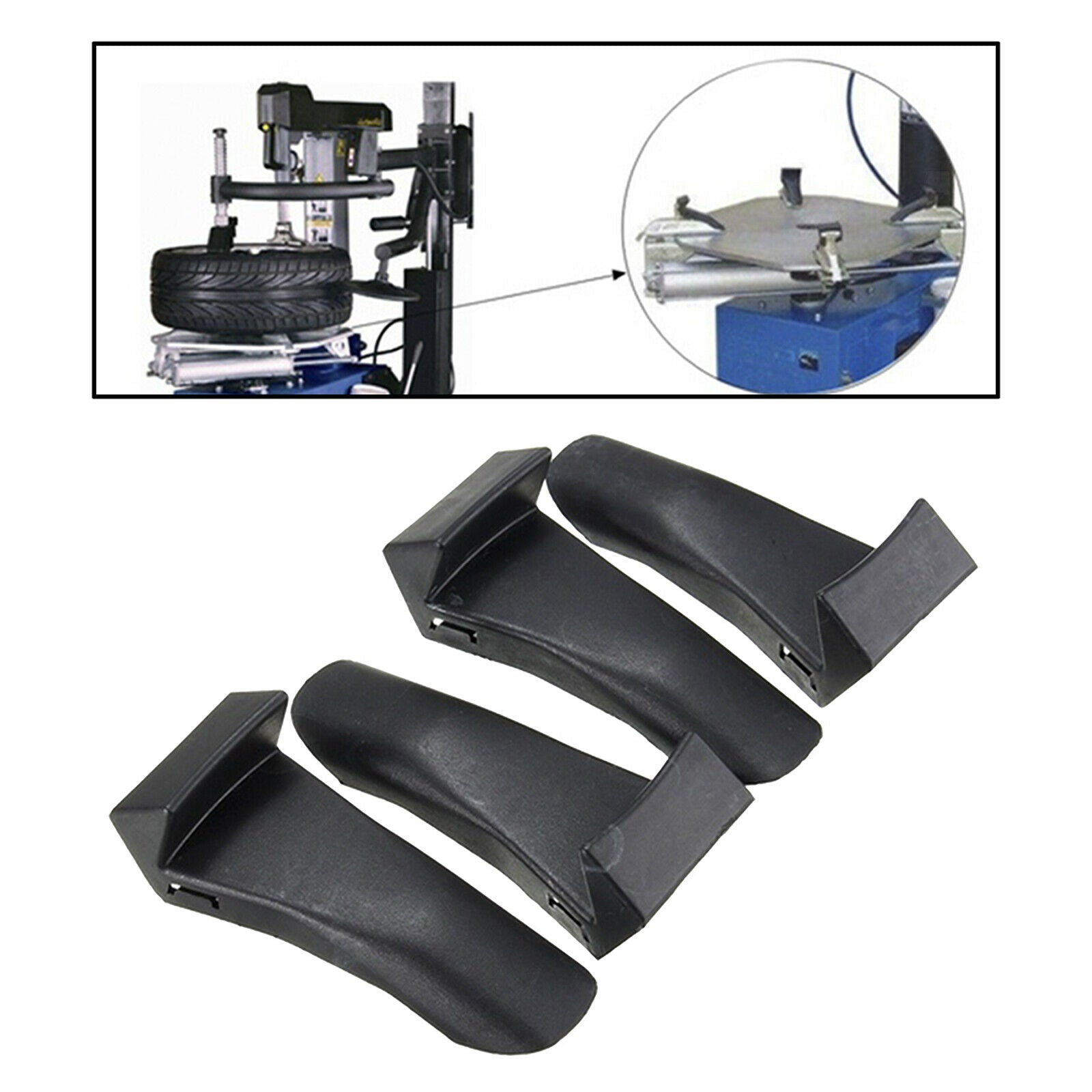 4 Pieces Tire Changer Plastic Jaw Clamp Cover Protector Wheel Rim Guards