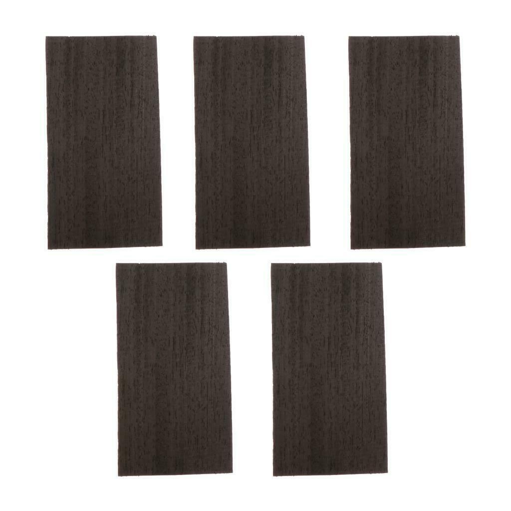 5x Classic Guitar Wood Head Veneer DIY Replacement Parts Accs Balck Wood