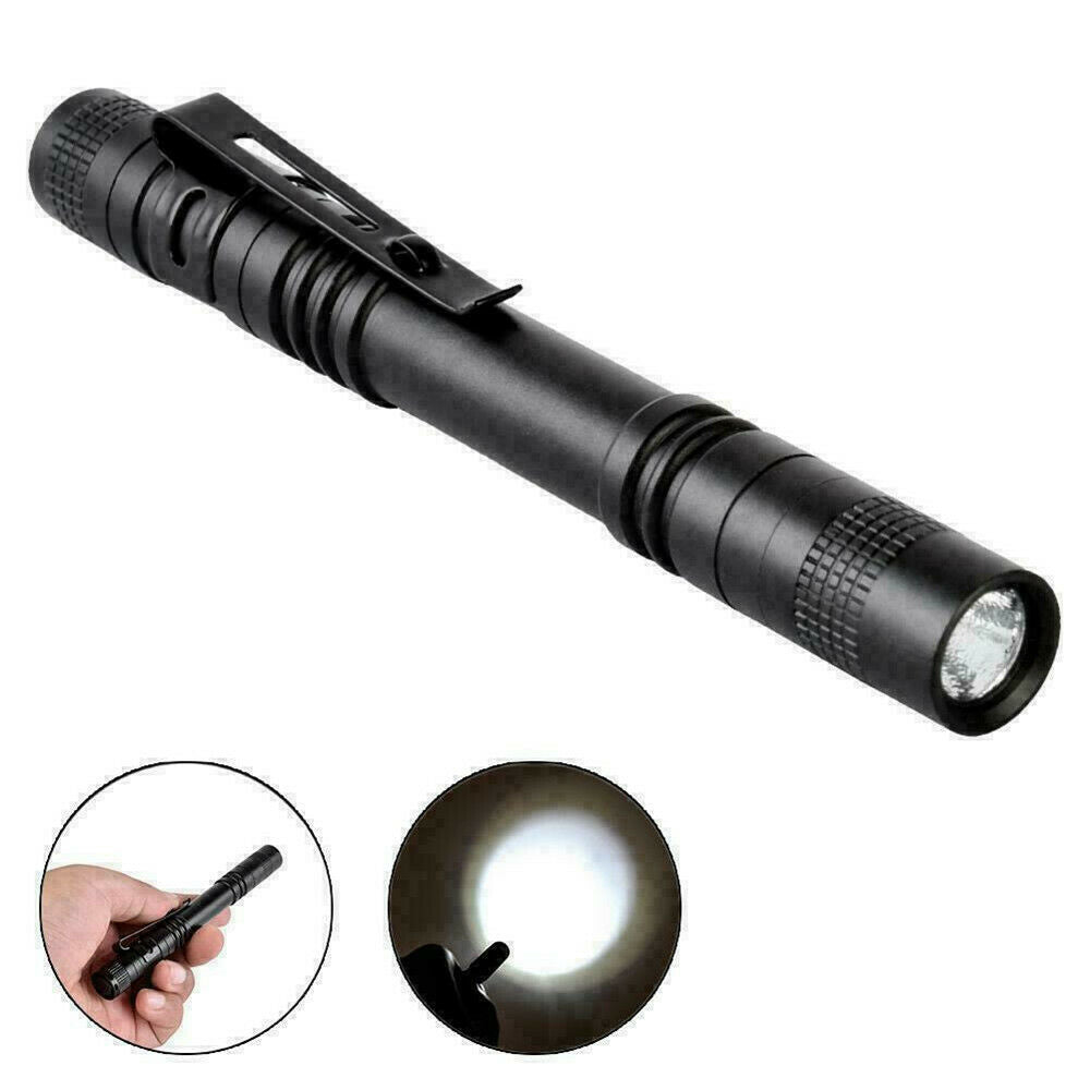 5000 Lumens Portable Mini Small LED Pen Light Pocket Flashlight Torch Lamp UK