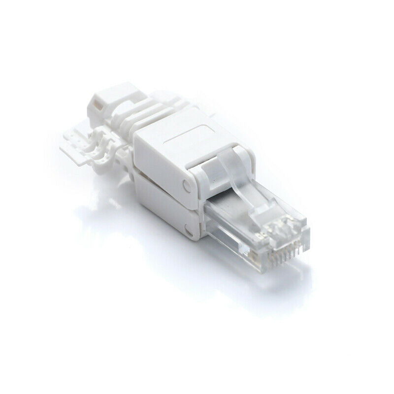 No Crimp Ethernet Cable Tool-less Crystal Head Plug CAT6 RJ45 ConnectorL TH