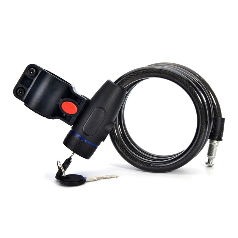 Key Locker Bike Cycling Bicycle Trolly  Motor Security Steel Wire Cable Lock Qx