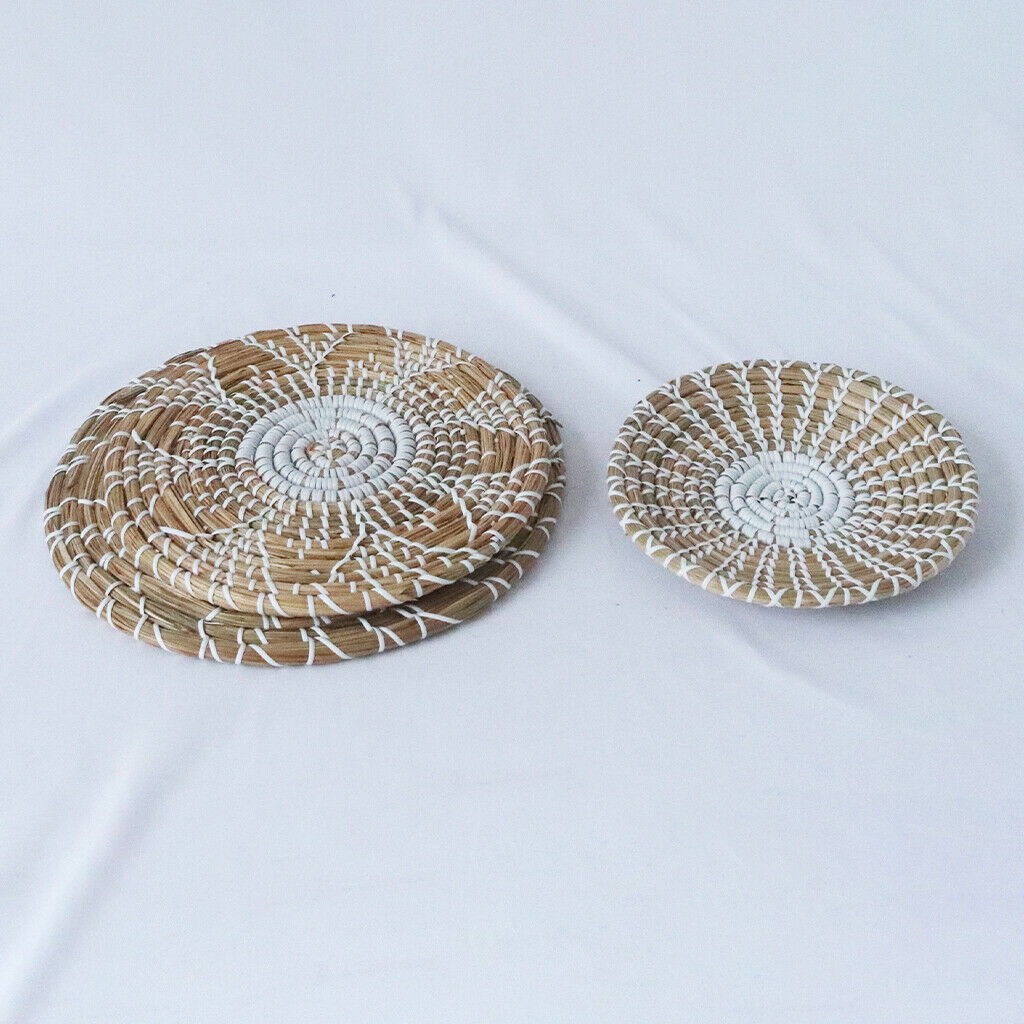 Seagrass Decorative Bowl Rattan Decor Oversized for Coffee Table , Fruit
