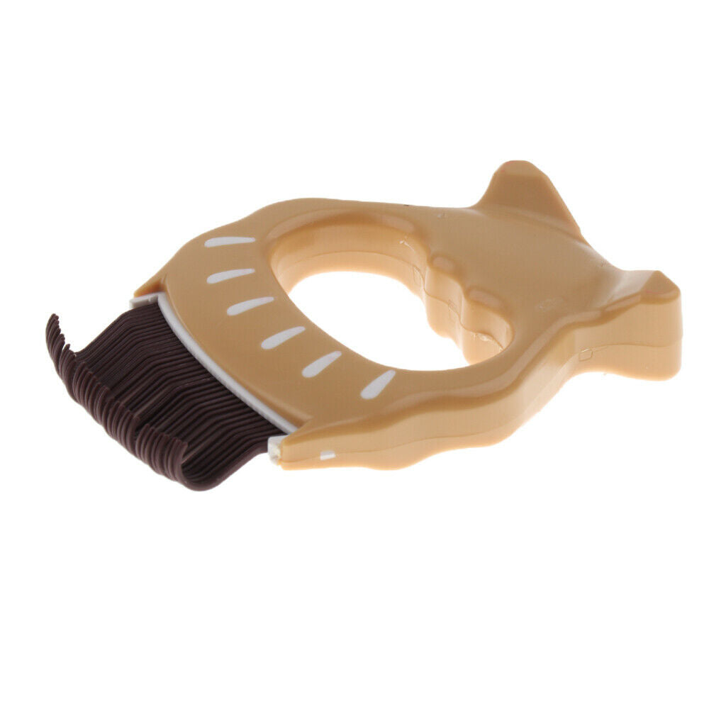 Pet Hair Trimmer Comb Elegant Hair Removing Shell Comb Portable Cat Brown