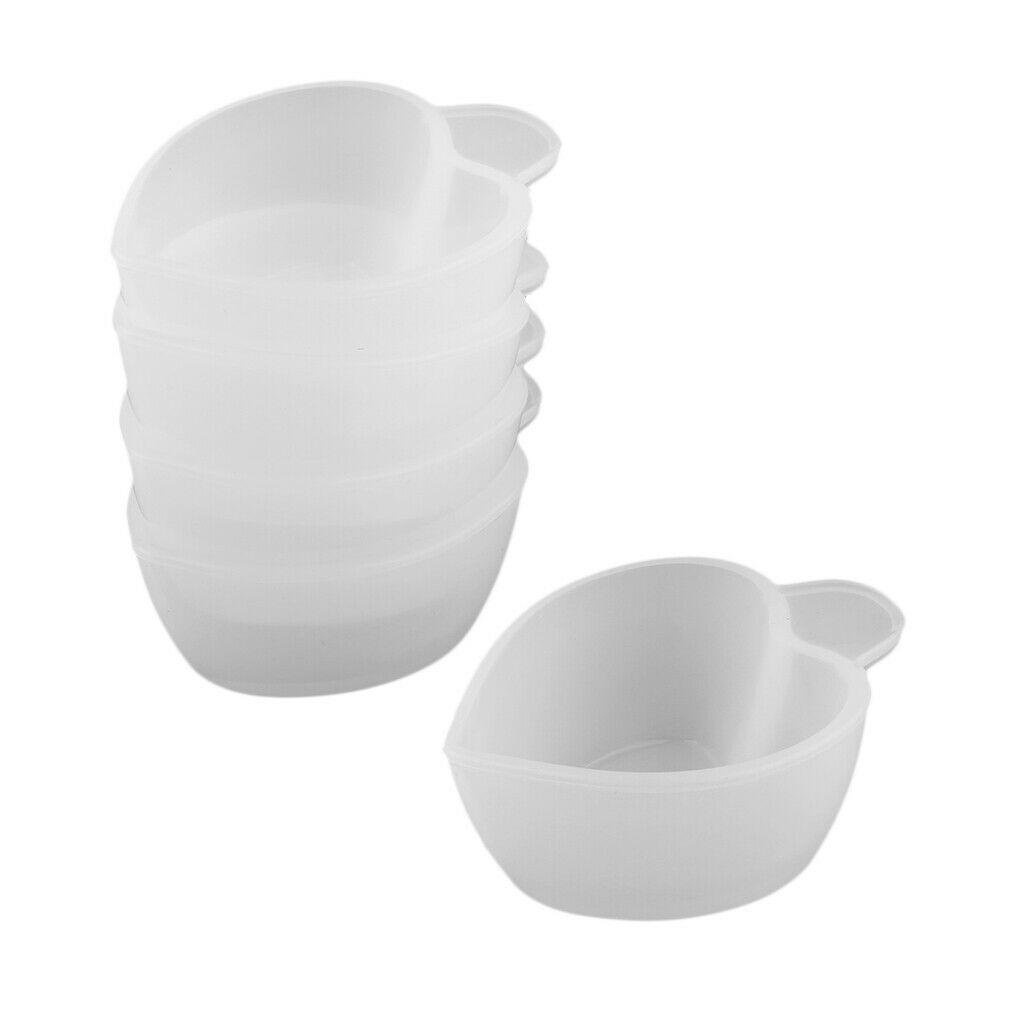 5x Silicone UV Liquid Mixing Bowl Cup DIY Casting Jewelry Making Mould Tools