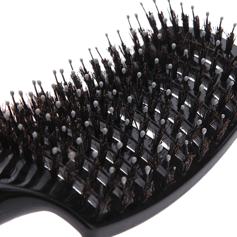 Barber Anti-Static Curved Vent Salon Hairdressing Rows Tine Comb Hair Brush BDA