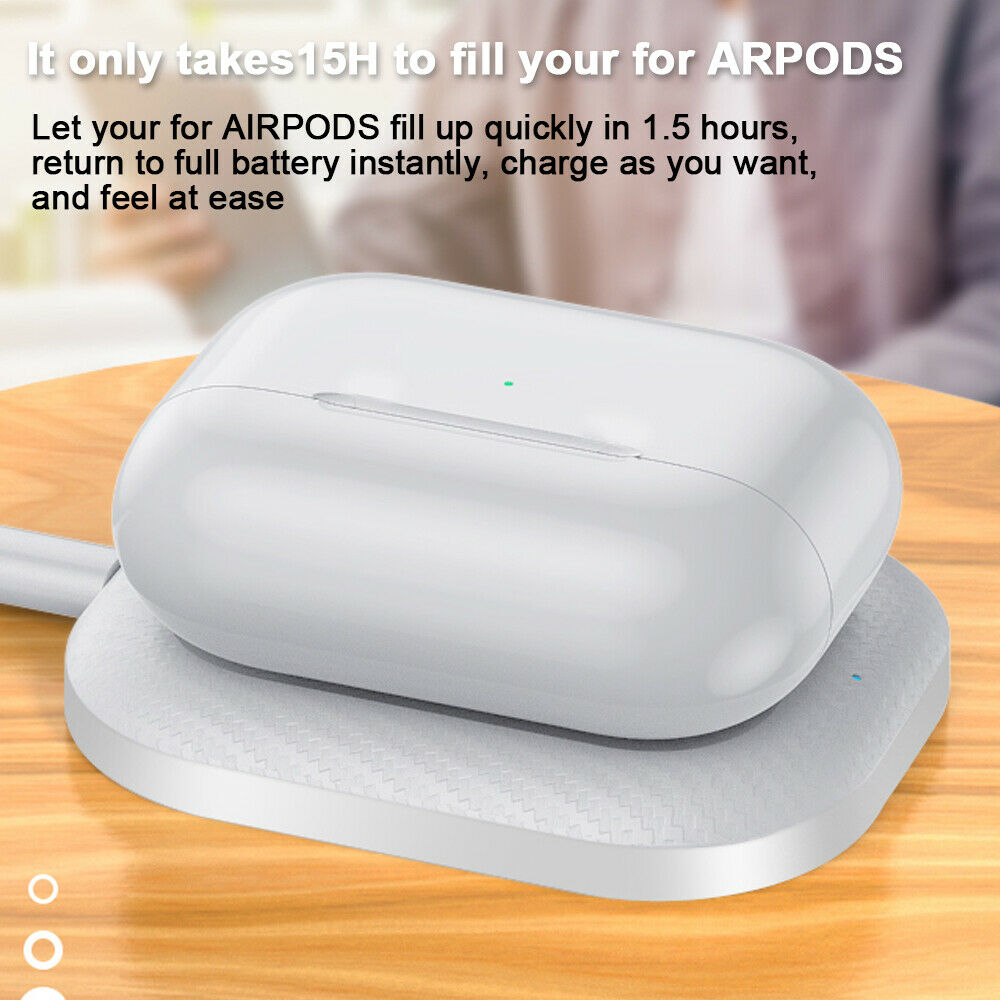 Wireless Charger Fast Charging Pad Dock Station Mat For AirPods Pro/2 Headset LI