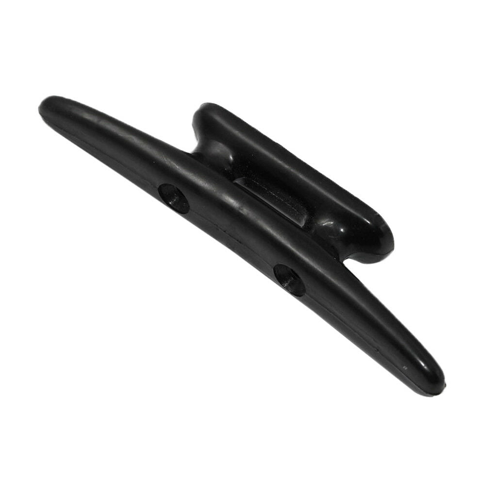 5" Cleat Heavy Duty Black Nylon Open Base Boat & Dock Cleats