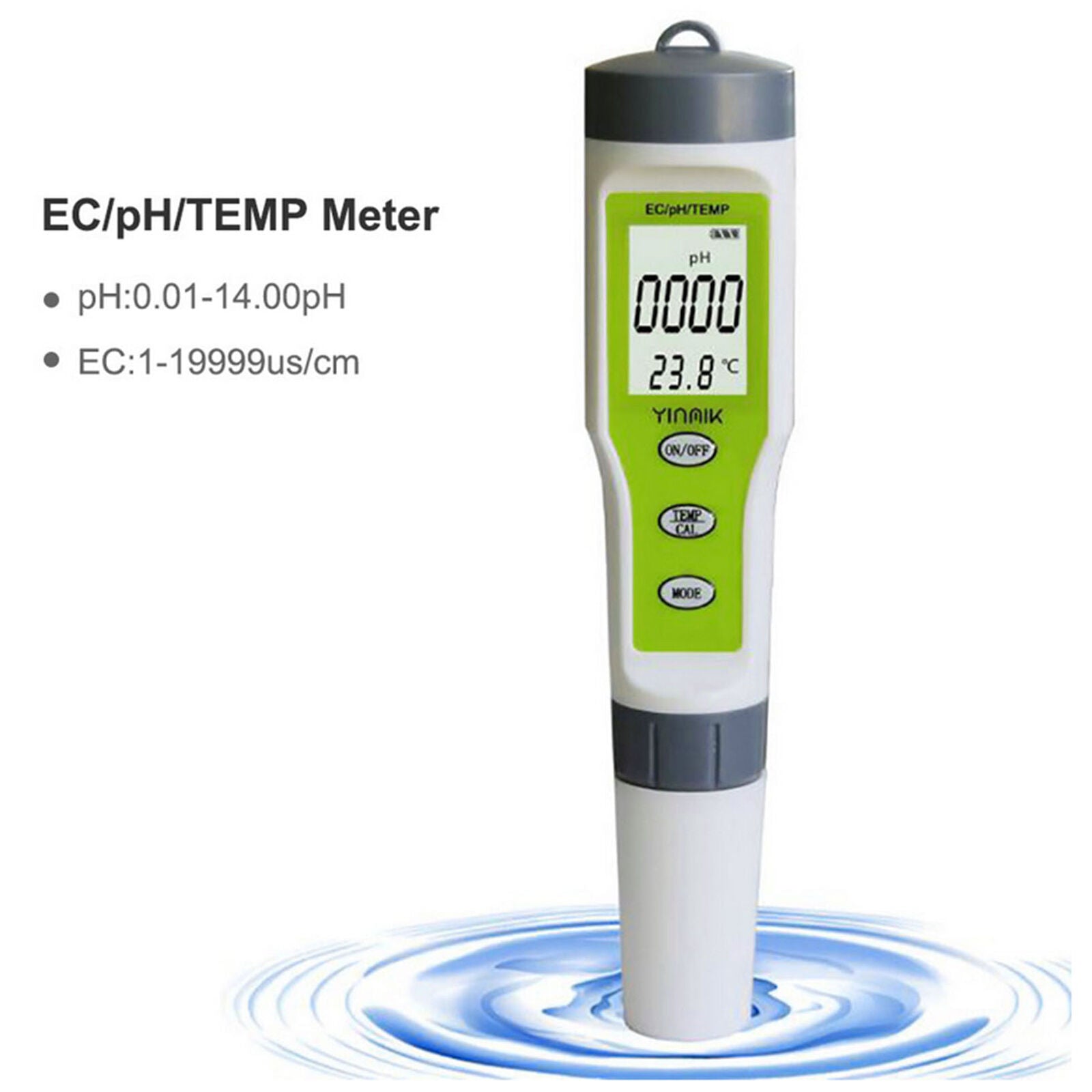3 in 1 Portable Pen Type Digital PH EC TEMP Meter Water Quality Monitor Tester