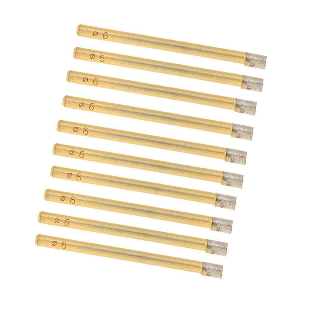 10PCS 6mm Diamond Holesaw Tile, Ceramic, Porcelain, Marble, Drill Bit New