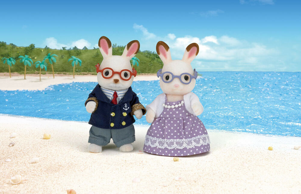 Sylvanian Families Grandparents Set 5190 Chocolate Rabbit Grandparents /Age 3+