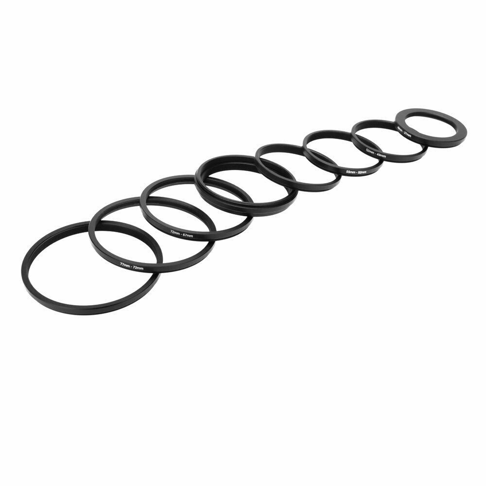 18pcs Fixed Camera Lens Ring 82-37mm 37-82mm For