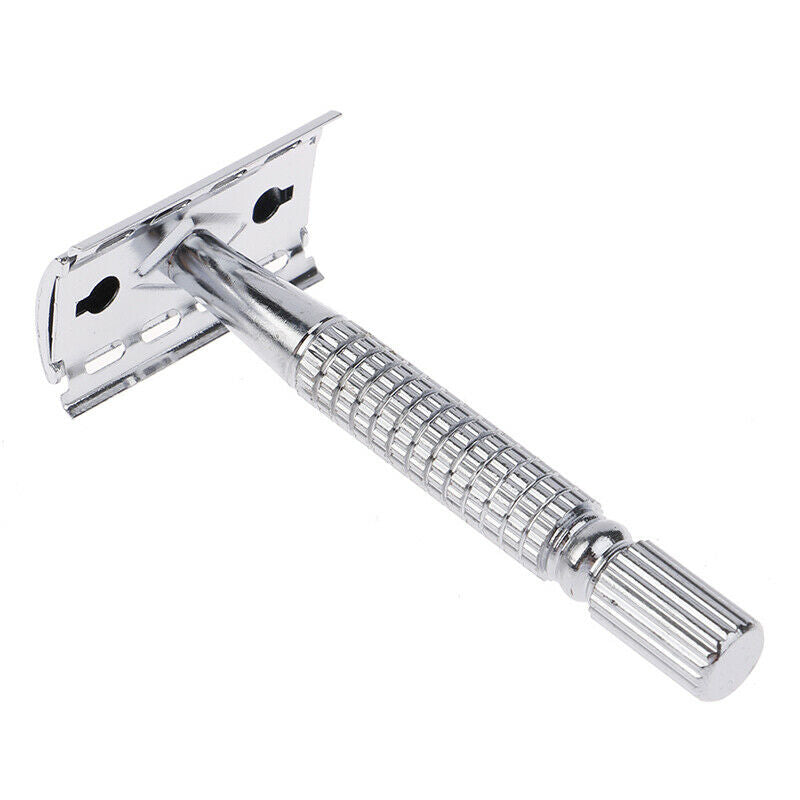 Men Shaver Steel Handle Razor Razor Shaver Double Edges Manual Shaver Wit.l8