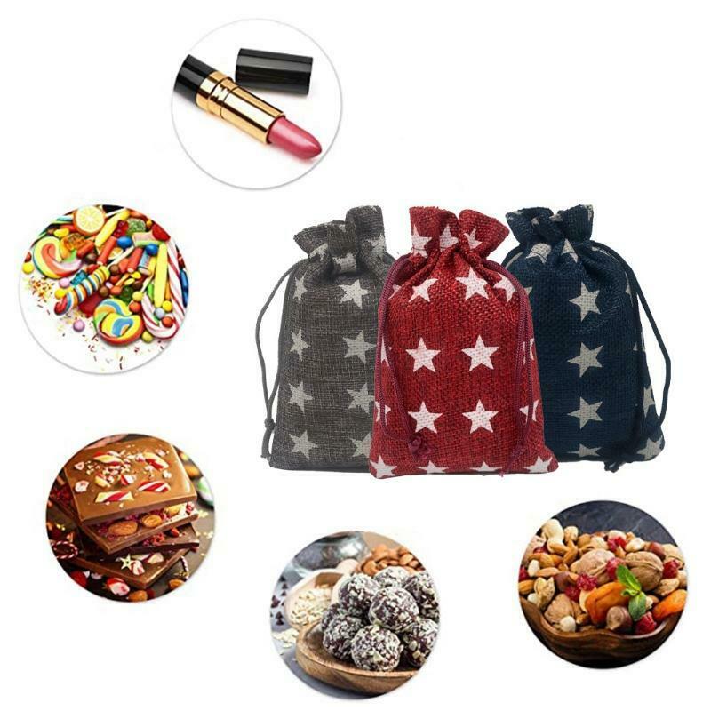 Christmas 2021 Advent Calendar 24 Days Hanging Drawstring Candy Bags w/ Stickers