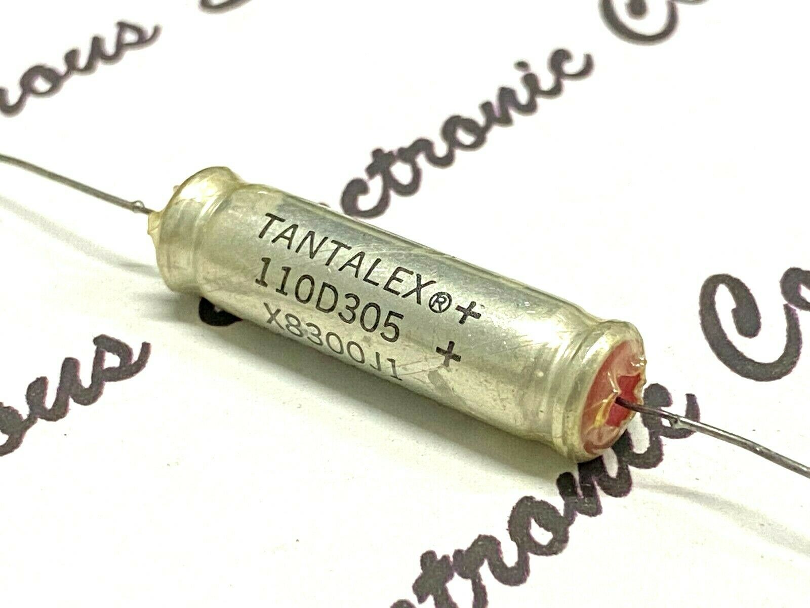 1pcs - Sprague Tantalex 3uF 300V 110D305X8300J1 Axial Capacitor
