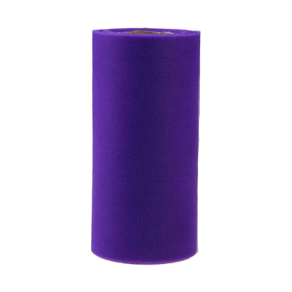 Colorful Tissue Tulle Roll Spool Craft Wedding Party Decor Dark Purple @