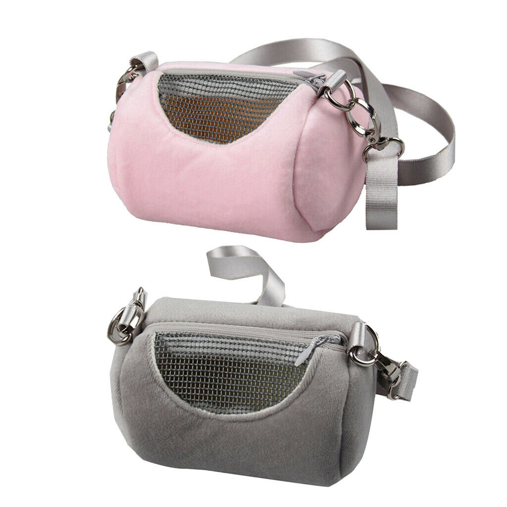 2Pcs Breathable Hamster Travel Bag Reptile Outgoing Travel Handbag for Small