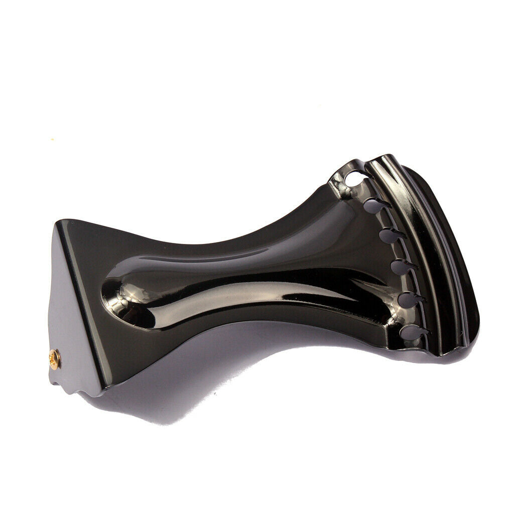 Durable Metal Dobro Tailpiece For Resonator Acoustic Folk Guitars - Black