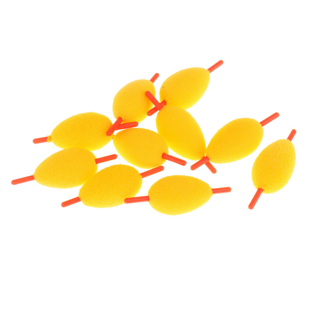 10Pcs EVA Floating Sea Rock Ice Fishing Slip Stick Belly Float Carp Bait S
