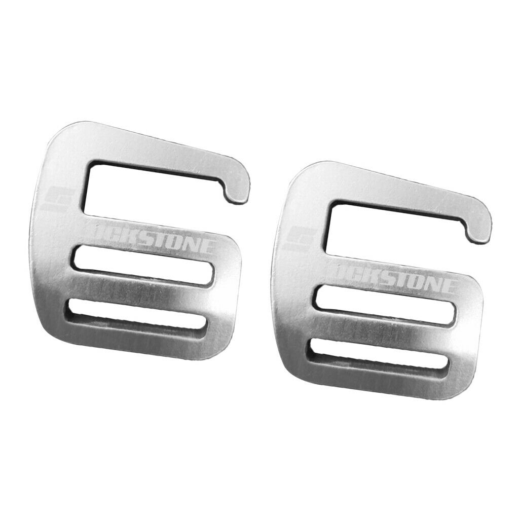 2 Pieces 25mm/1in Strong Metal G Hook Webbing Buckle for Backpack Straps Webbing