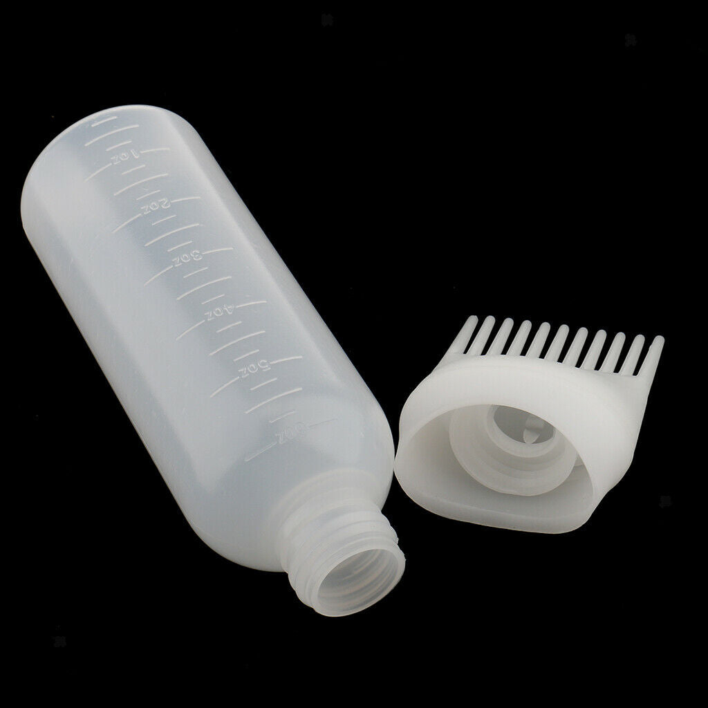 Hair Dye Bottle Applicator Comb Dispensing 120ML Salon Hair Coloring Dyeing