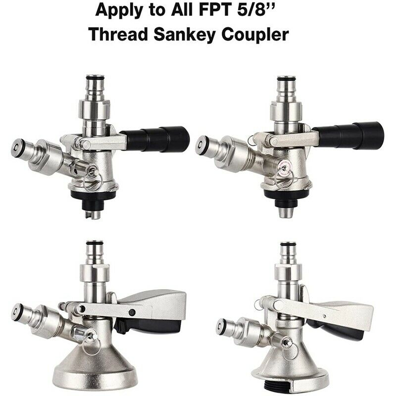 Beer Keg Coupler Adapter, Keg Tap to Ball Lock  Disconnect FPT 5/8inch ThreaC1Q1