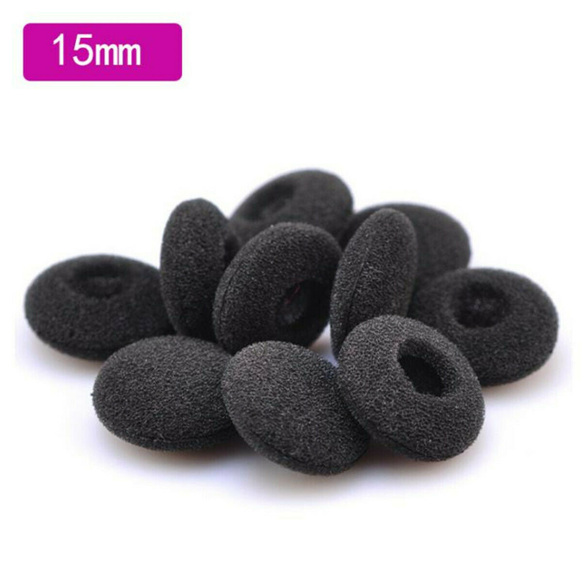 50pcs Soft Foam Sponge Earphone Headphone Earbud Ear Pad Covers Replacement