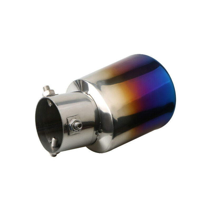 63MM Stainless Steel Tailpipe Nozzle Car Rear Tail Muffler Exhaust Pipe Net Tip