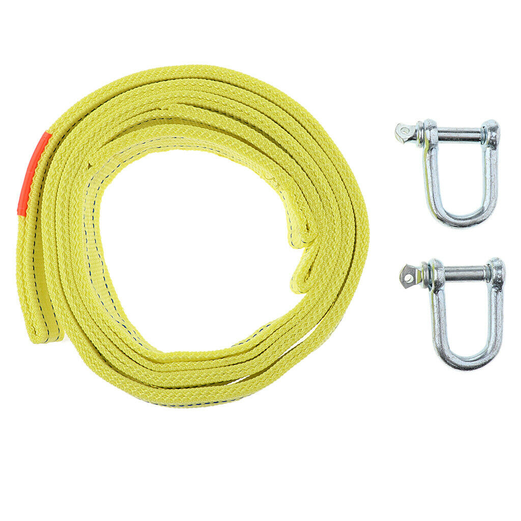 16FT Heavy Duty Tow Strap with Hooks 5Tons Capacity Rope 660G