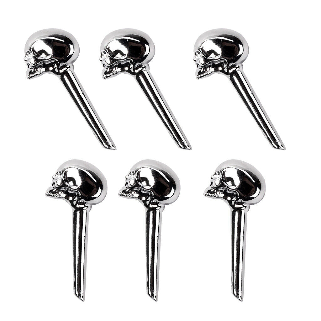 Set of 6 Acoustic Guitar/Mandolin Bridge Pins Replacement-Zinc Alloy
