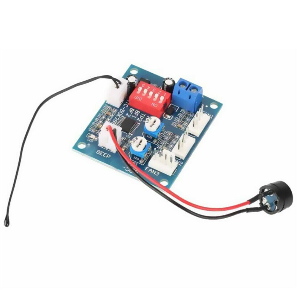 12V Regulator PWM Fan Temperature Control Module High-Temp Alarm Speed Control