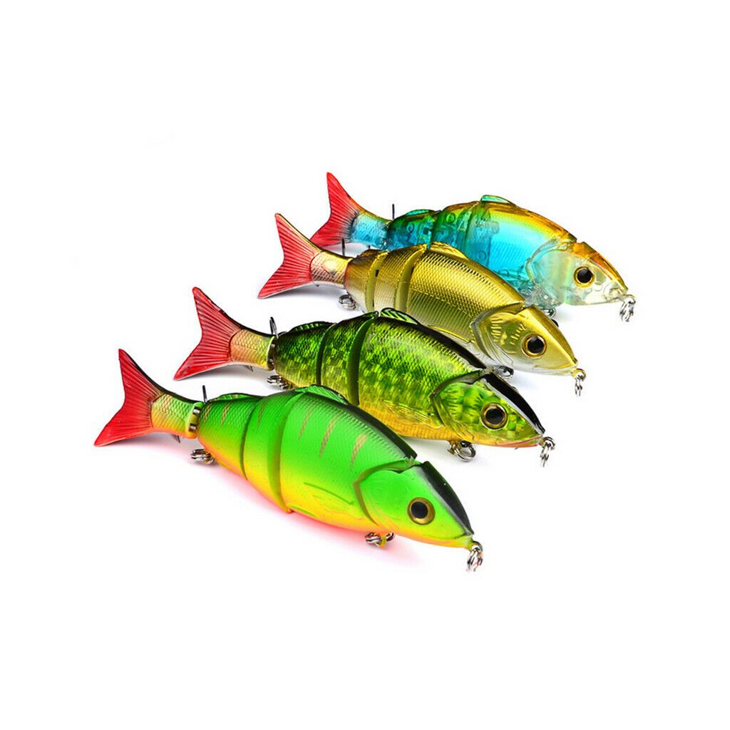 Multi - jointed   3 - Segement   Bass   Fishing   Lure   Crankbait   Hard   Bait