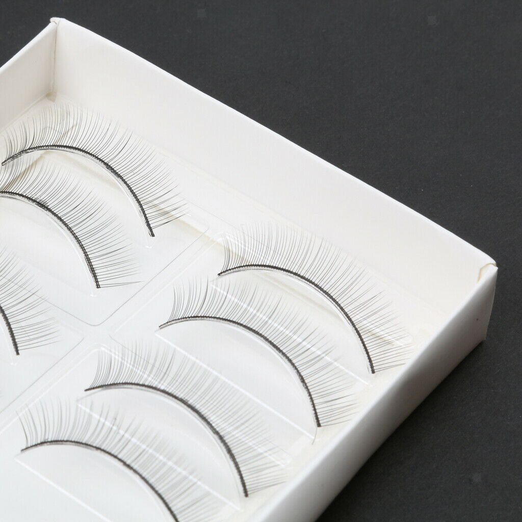 10 Pairs Makeup Training Lashes for Beginner Eyelash Extension Practice 7MM