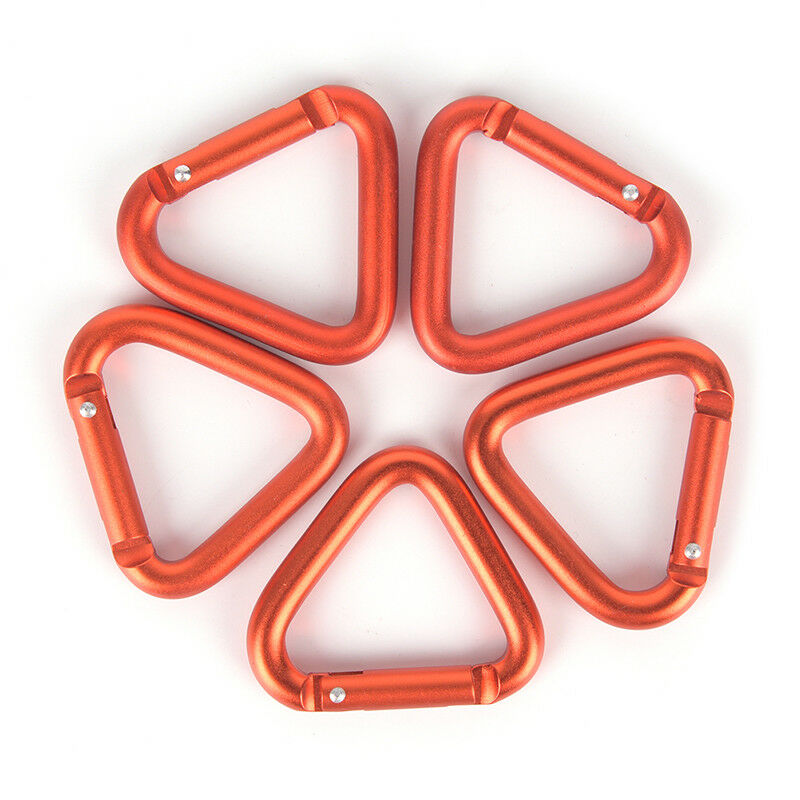 1pc Triangle Carabiner Outdoor Camping Hiking Keychain Snap Clip Hook Buc.l8