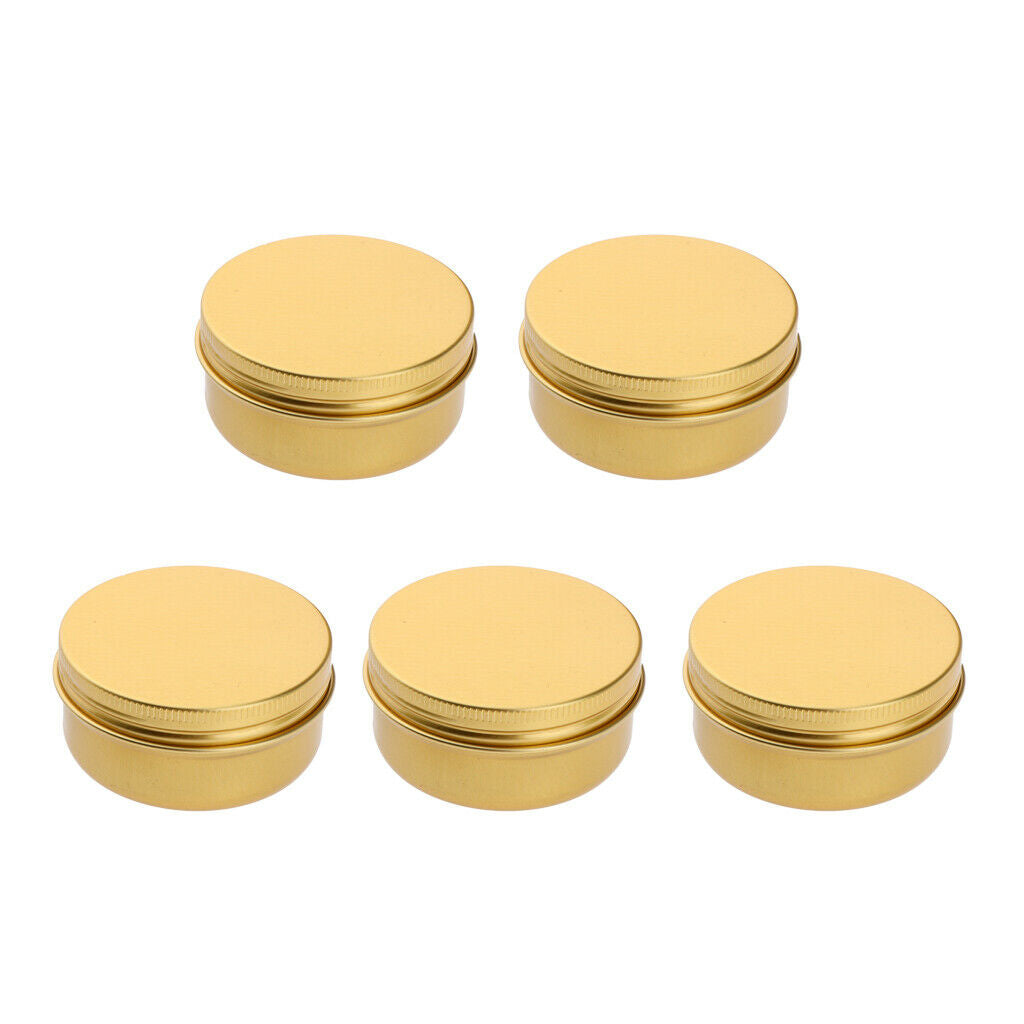 10 Pcs 50ml Aluminum Tin Jars, Small Round Aluminum Tin Cans Cosmetic Containers