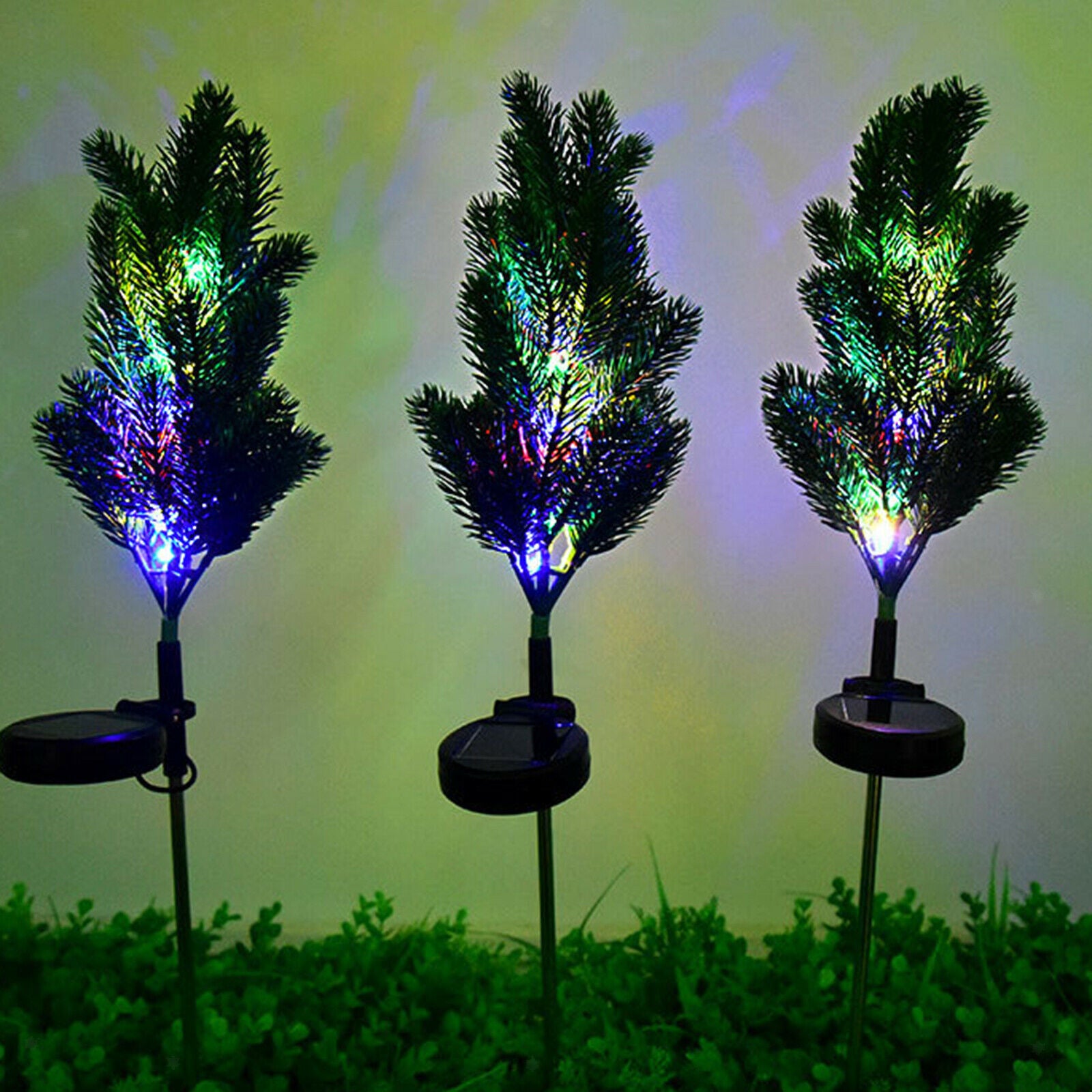 Solar Garden Stake Lights Christmas Tree Landscape Solar Powered for Porch