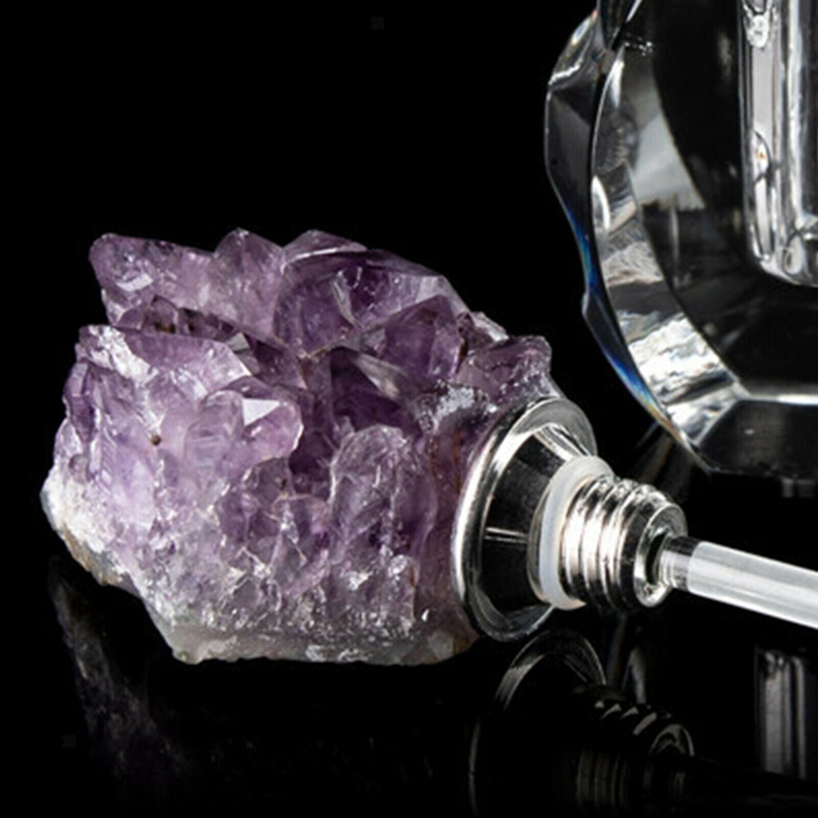 Empty Crystal Perfume Bottle Refillable Glass Bottle Fragrance Container Scent