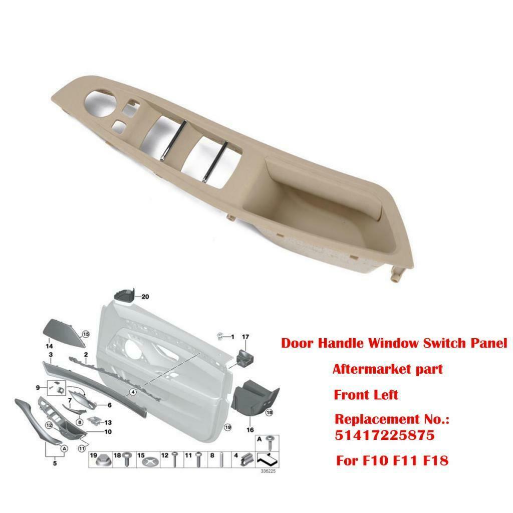 Driver's Side Door Handle For  5 Series, Window Switch Armrest Panel Armrest