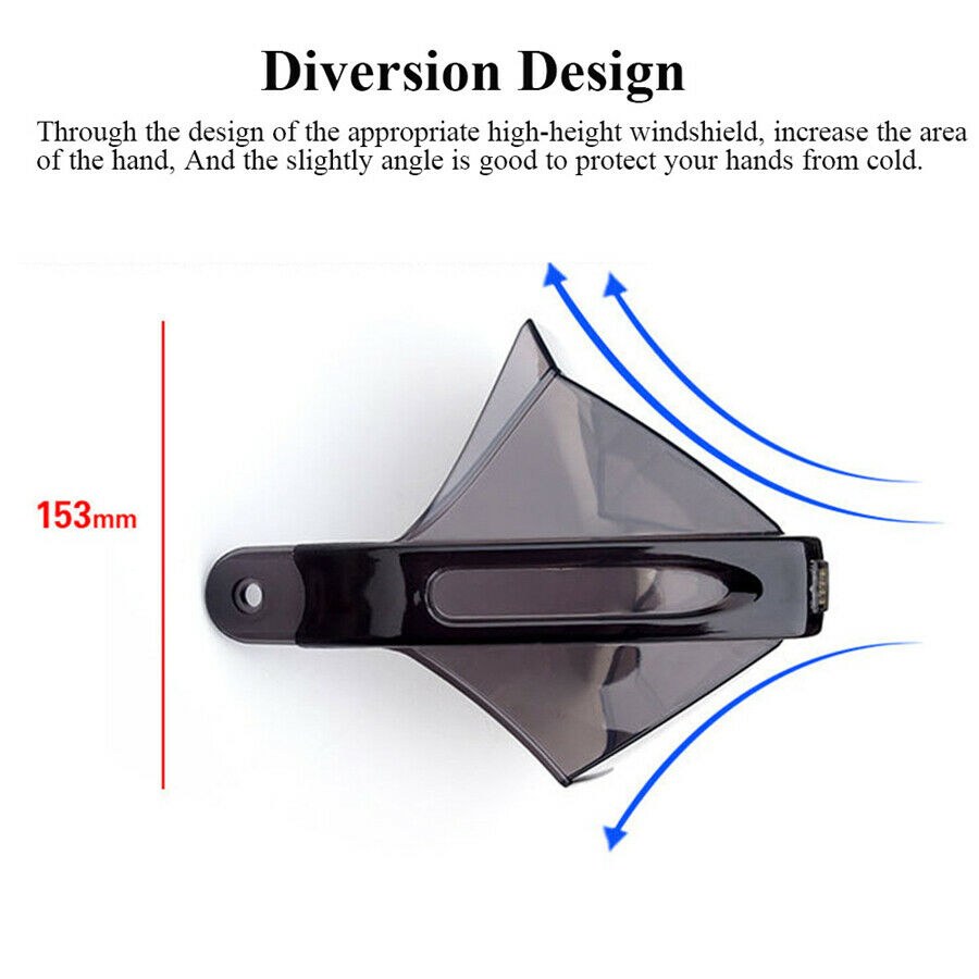 1 Pair 22mm PC Motorcycle Hand Guards with High Brightness LED Turn Signal Light