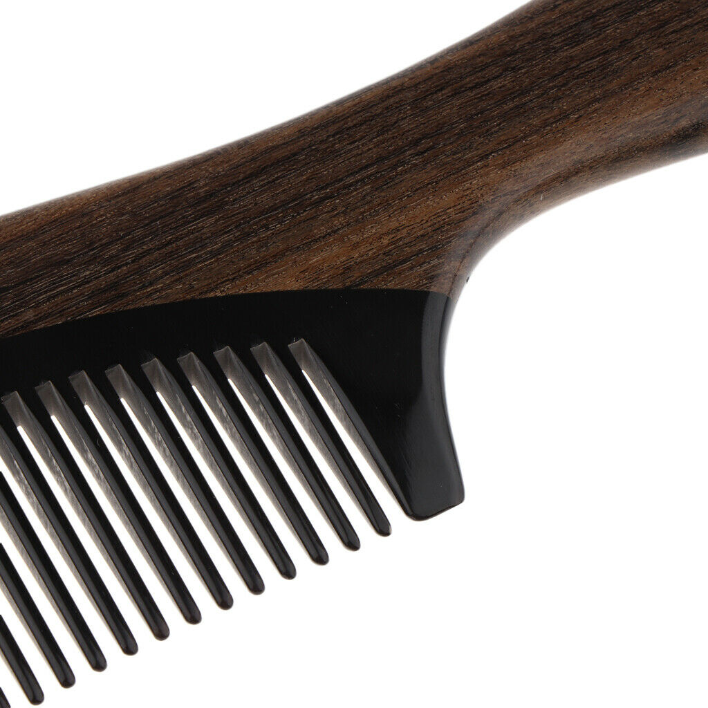 Pro Handmade Polishing Natural Wooden Comb Humanization Scalp Massager